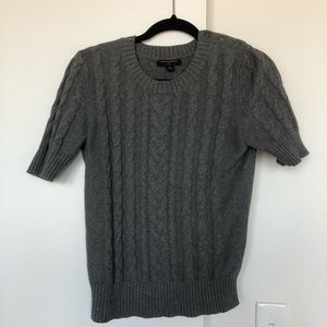 Banana Republic grey short sleeve sweater petite